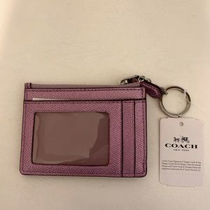 Coach Cardholder with Key Ring NWT